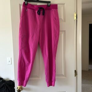 Figs pink jogger scrub pant